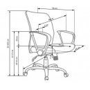Кресло компьютерное HALMAR TONY черный/хром